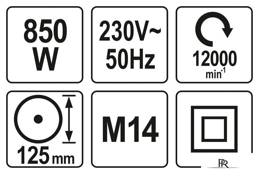 Угловая шлифмашина Yato YT-82097 - Изображение №4 — Интернет-магазин ПроЗаказ