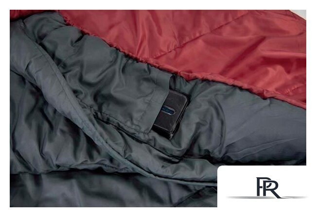 Спальный мешок High Peak TR 350 23068 (левая молния, темно-красный/серый) - Изображение №3 — Интернет-магазин ПроЗаказ