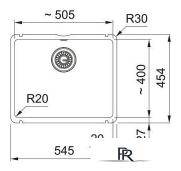 Кухонная мойка Franke KubusX KXK 110-51 126.0738.293 (матовый черный) - Изображение №2 — Интернет-магазин ПроЗаказ