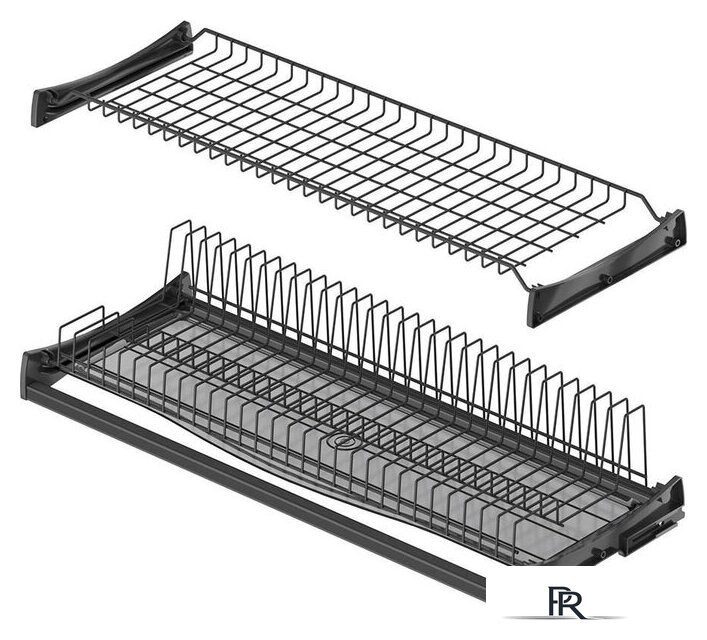 Сушилка для посуды Starax S-5159-A (с алюминиевой рамкой/антрацит) - Изображение №1 — Интернет-магазин ПроЗаказ