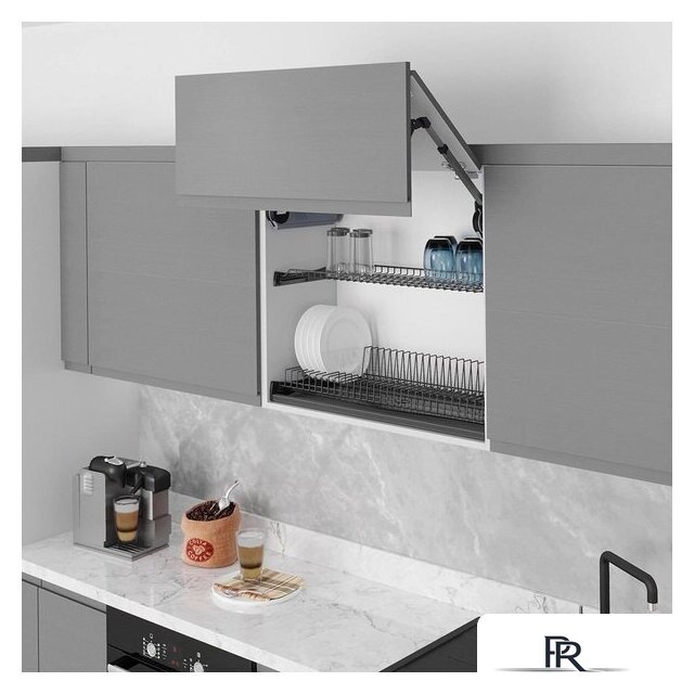 Сушилка для посуды Starax S-5159-A (с алюминиевой рамкой/антрацит) - Изображение №2 — Интернет-магазин ПроЗаказ