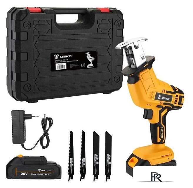 Сабельная пила Deko DKRS20-Li 063-4311 (с 2-мя АКБ, кейс) - Изображение №1 — Интернет-магазин ПроЗаказ