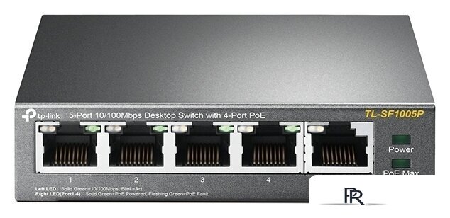Неуправляемый коммутатор TP-Link TL-SF1005P V1 - Изображение №1 — Интернет-магазин ПроЗаказ
