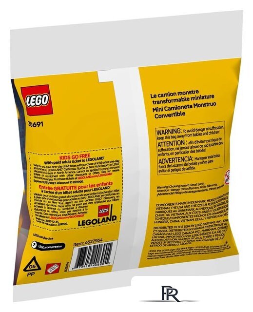 Конструктор LEGO Creator 3 в 1 30691 Мини монстр-трак-кабриолет - Изображение №6 — Интернет-магазин ПроЗаказ
