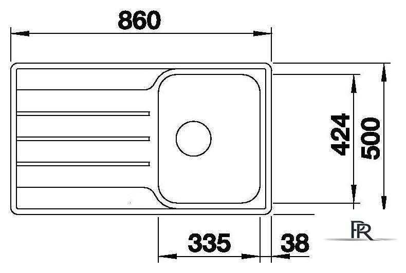 Кухонная мойка Blanco Lemis 45 S-IF 523030 (серебристый) - Изображение №3 — Интернет-магазин ПроЗаказ