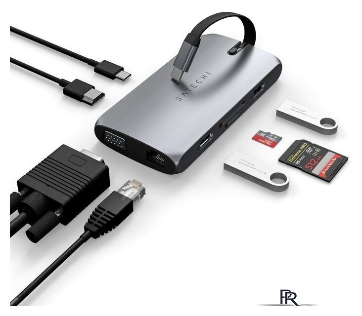 Док-станция Satechi USB-C On-The-Go Multiport Adapter ST-UCMBAM - Изображение №5 — Интернет-магазин ПроЗаказ