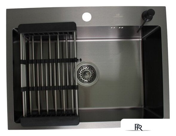 Кухонная мойка Wisent WS-36045В/GER013 (с сифоном, дозатором и колландером) - Изображение №2 — Интернет-магазин ПроЗаказ