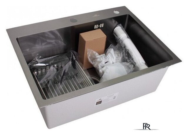 Кухонная мойка Wisent WS-36045В/GER013 (с сифоном, дозатором и колландером) - Изображение №4 — Интернет-магазин ПроЗаказ