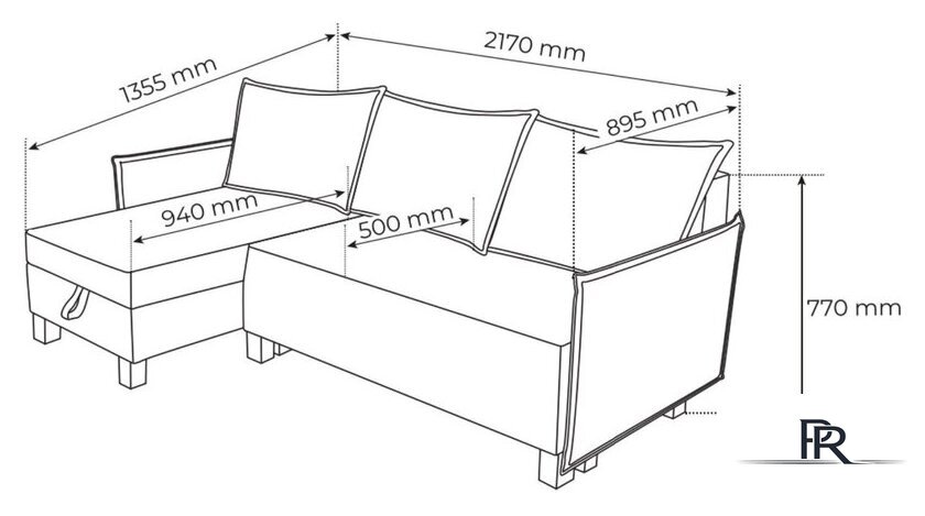 Угловой диван Mio Tesoro Туули (Cream) - Изображение №7 — Интернет-магазин ПроЗаказ