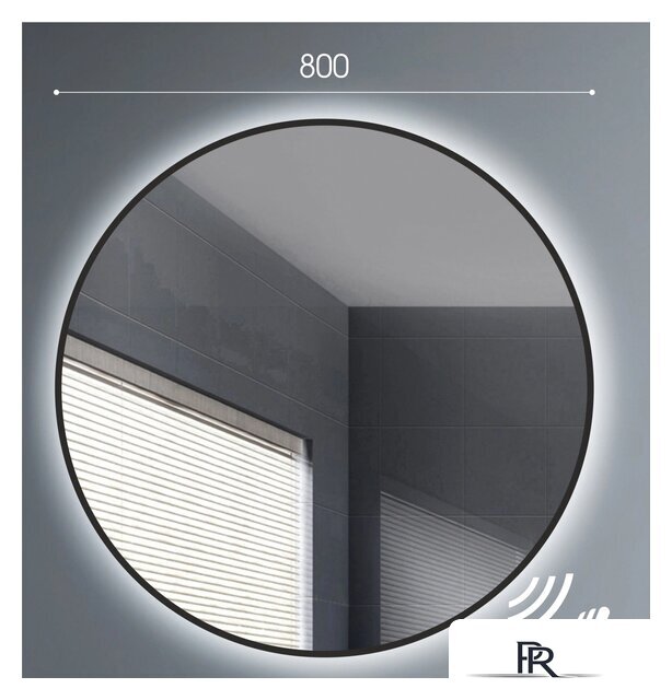  Алмаз-Люкс Зеркало Tokyo 80d2-6 (черный, с подсветкой) - Изображение №1 — Интернет-магазин ПроЗаказ