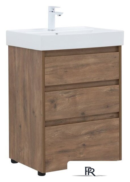  Aquanet Тумба под умывальник Nova Lite 60 302471 (дуб рустикальный) - Изображение №1 — Интернет-магазин ПроЗаказ