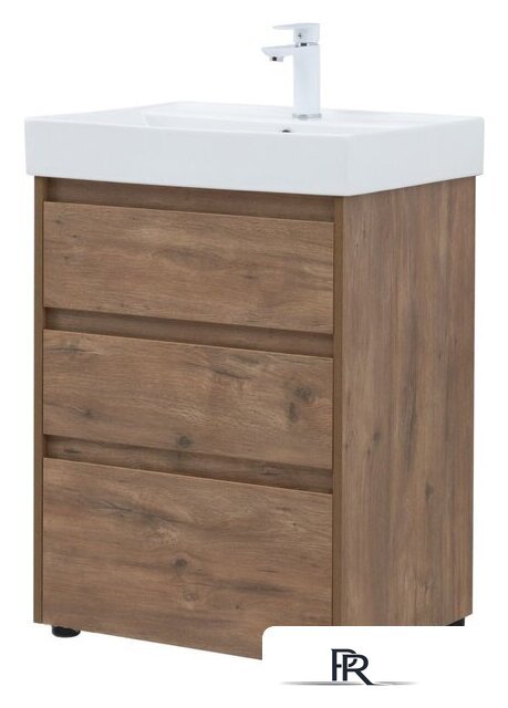  Aquanet Тумба под умывальник Nova Lite 60 302471 (дуб рустикальный) - Изображение №8 — Интернет-магазин ПроЗаказ