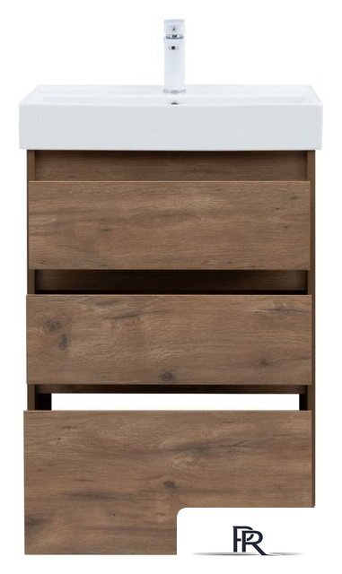  Aquanet Тумба под умывальник Nova Lite 60 302471 (дуб рустикальный) - Изображение №6 — Интернет-магазин ПроЗаказ