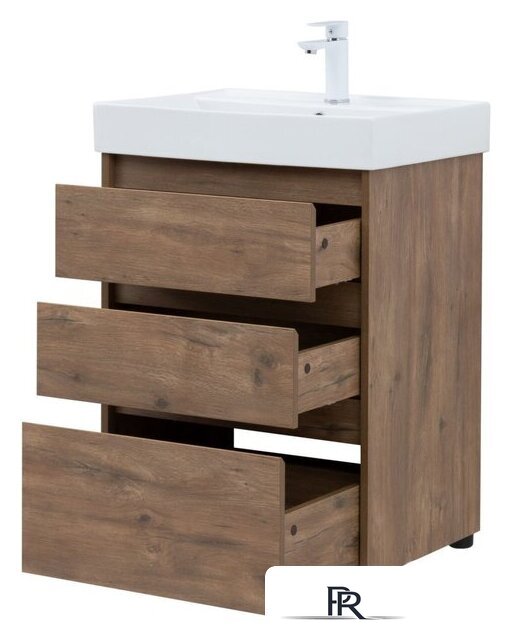  Aquanet Тумба под умывальник Nova Lite 60 302471 (дуб рустикальный) - Изображение №7 — Интернет-магазин ПроЗаказ