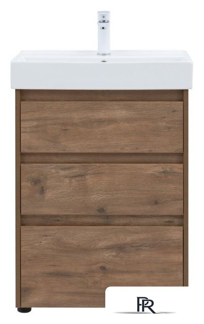  Aquanet Тумба под умывальник Nova Lite 60 302471 (дуб рустикальный) - Изображение №5 — Интернет-магазин ПроЗаказ