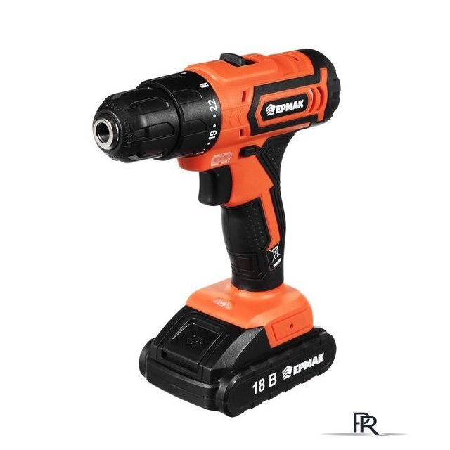 Дрель-шуруповерт Ермак ДША-18-2 646-325 (с 2-мя АКБ, кейс, набор оснастки) - Изображение №6 — Интернет-магазин ПроЗаказ