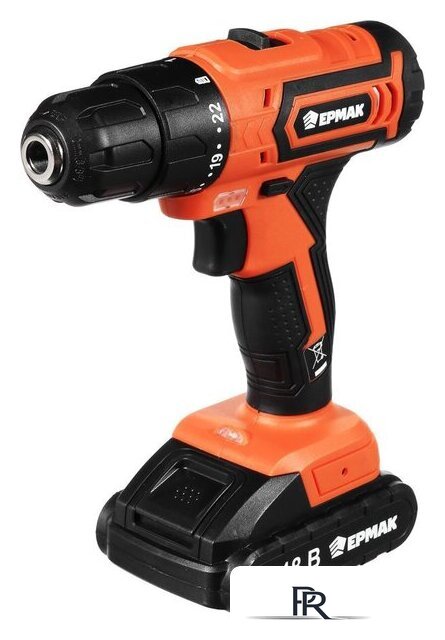 Дрель-шуруповерт Ермак ДША-18-2 646-325 (с 2-мя АКБ, кейс, набор оснастки) - Изображение №1 — Интернет-магазин ПроЗаказ