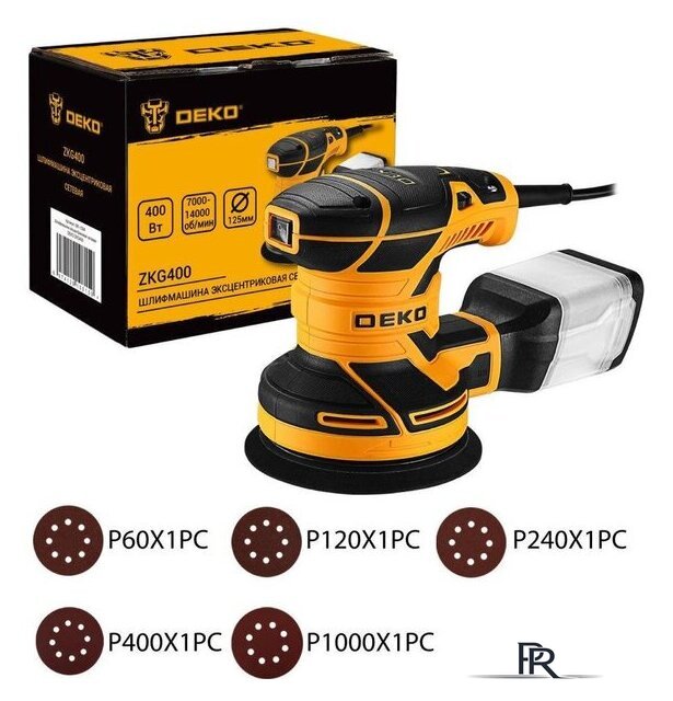 Эксцентриковая шлифмашина Deko ZKG400 081-1004 - Изображение №1 — Интернет-магазин ПроЗаказ