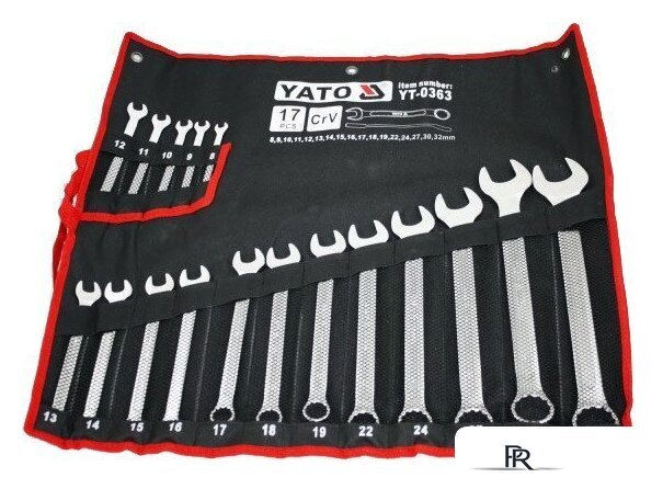 Набор ключей Yato YT-0363 17 предметов - Изображение №2 — Интернет-магазин ПроЗаказ