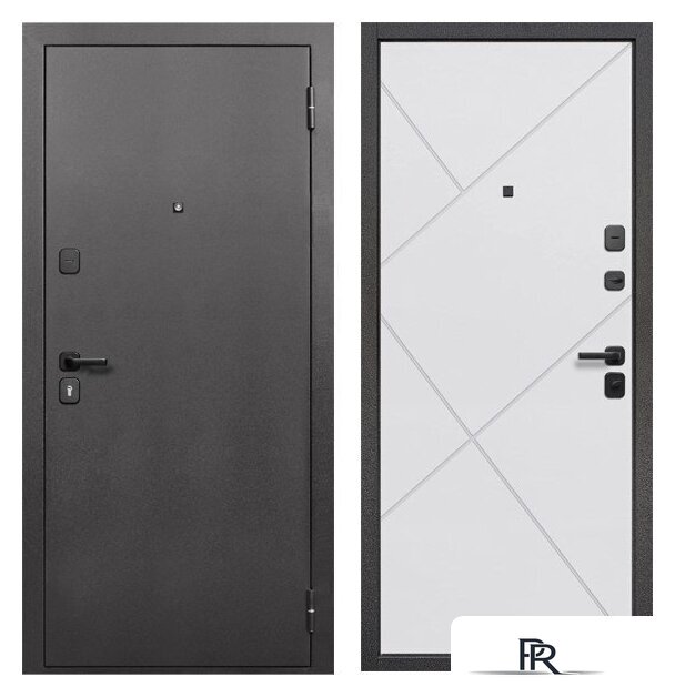 Металлическая дверь Guard 7см серебро/белый матовый (96x205, правая) - Изображение №1 — Интернет-магазин ПроЗаказ