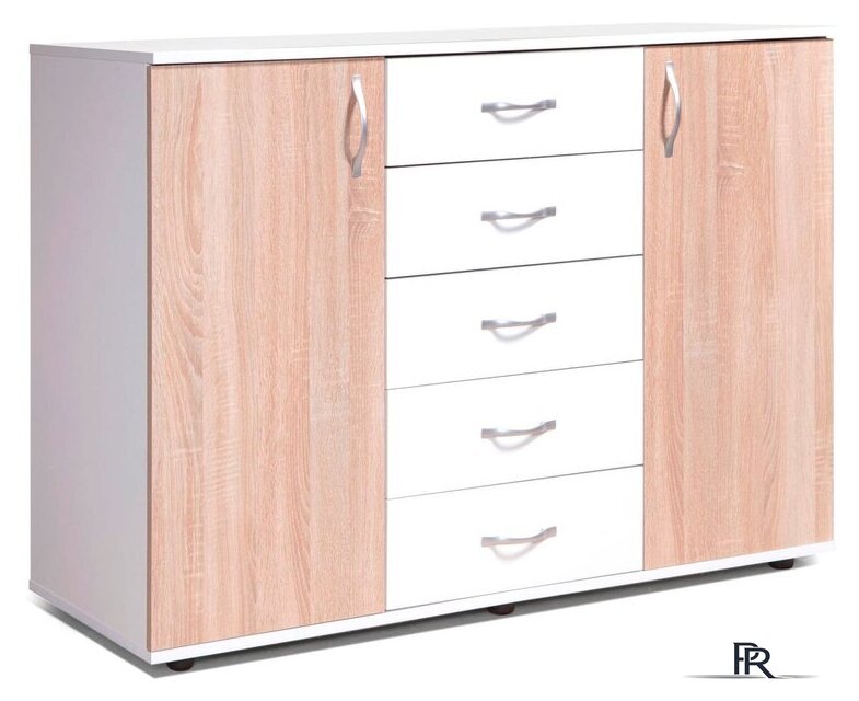 Комод Мебель-класс Мюнхен (белый/дуб сонома) - Изображение №1 — Интернет-магазин ПроЗаказ