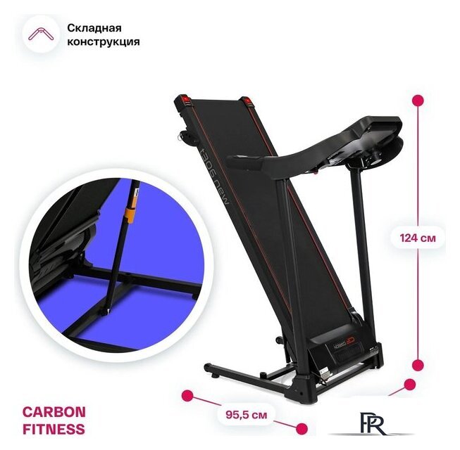 Электрическая беговая дорожка Carbon Fitness T306 New - Изображение №19 — Интернет-магазин ПроЗаказ
