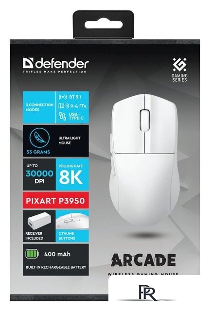 Игровая мышь Defender Arcade Pro GM-381 (белый) - Изображение №6 — Интернет-магазин ПроЗаказ