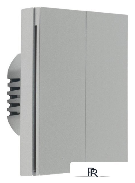 Выключатель Aqara Smart Wall Switch H1 двухклавишный без нейтрали (серый) - Изображение №1 — Интернет-магазин ПроЗаказ