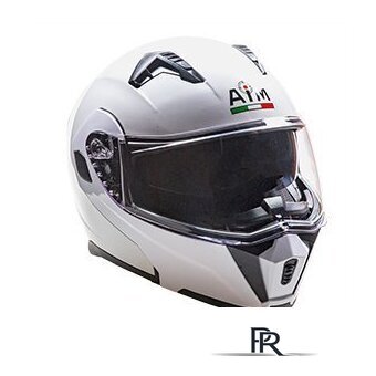 Мотошлем AIM JK906 906-007-M (M, белый глянец) - Изображение №3 — Интернет-магазин ПроЗаказ