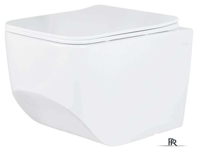 Унитаз подвесной Roxen Boro One Rimless 6 в 1 StounFix Dual Fresh 507542 (кнопка: черный матовый) - Изображение №4 — Интернет-магазин ПроЗаказ