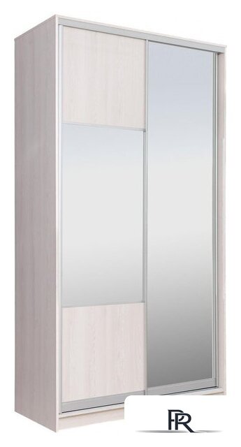 Шкаф-купе Рэйгрупп 138 YYX Elgon РГ-05.06 (ясень снежный/хром) - Изображение №1 — Интернет-магазин ПроЗаказ