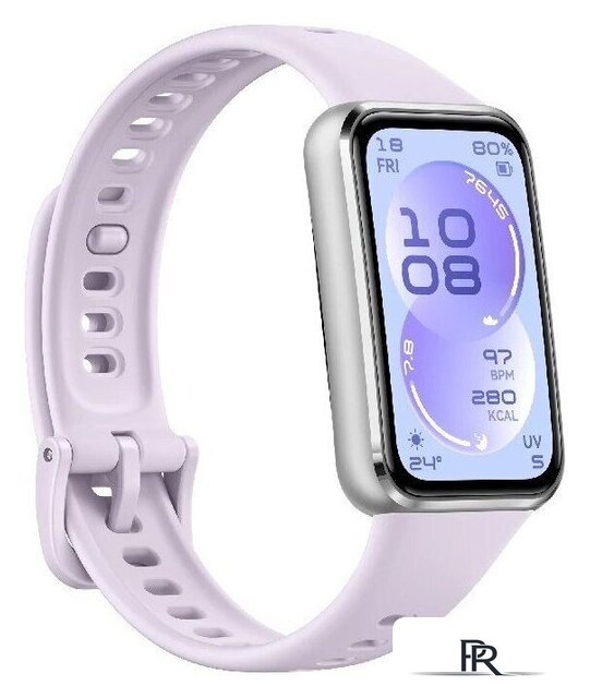 Фитнес-браслет Huawei Band 11 (серебристый алюминиевый корпус, с сиреневым силиконовым ремешком, международная версия) - Изображение №4 — Интернет-магазин ПроЗаказ