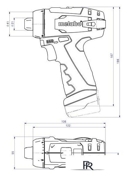 Дрель-шуруповерт Metabo PowerMaxx BS Basic 600984500 (с 2-мя АКБ, кейс) - Изображение №3 — Интернет-магазин ПроЗаказ