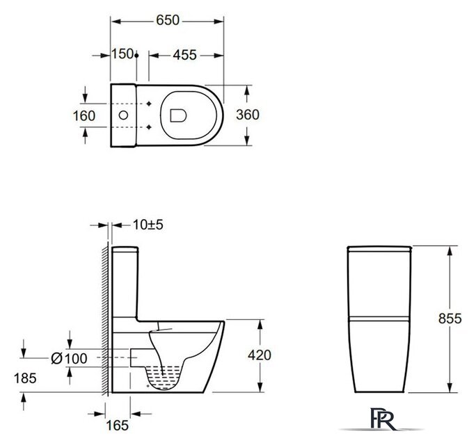 Унитаз напольный Lauter Vortex 2110022VF + гигиенический душ Sano 21LT1294GL - Изображение №29 — Интернет-магазин ПроЗаказ