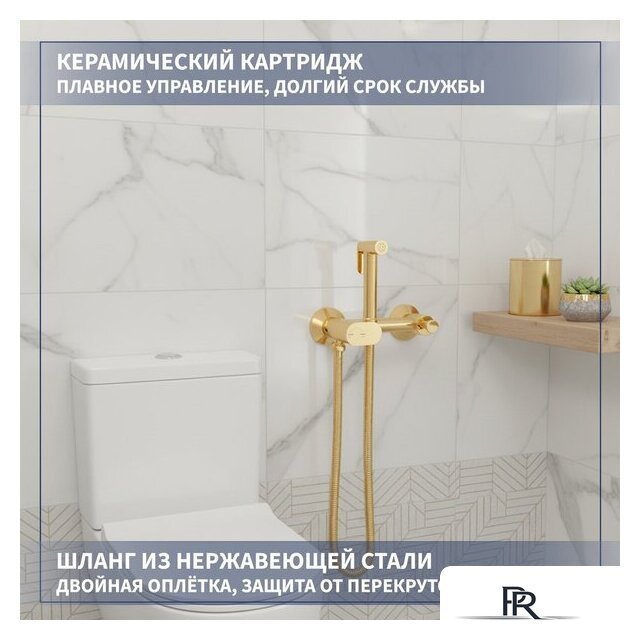 Унитаз напольный Lauter Vortex 2110022VF + гигиенический душ Sano 21LT1294GL - Изображение №8 — Интернет-магазин ПроЗаказ