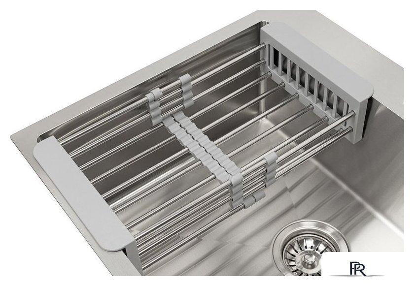 Кухонная мойка ARFEKA Eco AR 60x50 + Japeto + CL AR + DS AR (Satin, с дозатором и коландером) - Изображение №10 — Интернет-магазин ПроЗаказ