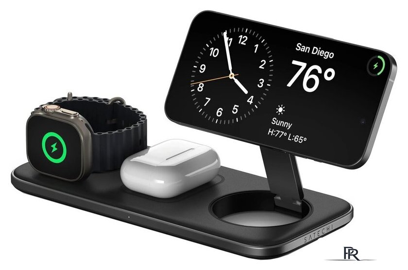 Беспроводное зарядное Satechi Qi2 Trio Wireless Charging Pad - Изображение №1 — Интернет-магазин ПроЗаказ