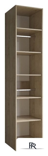 Шкаф-гармошка Евва Лайн ЛН-1D.560.01(2Z) (гикори кингстон) - Изображение №2 — Интернет-магазин ПроЗаказ