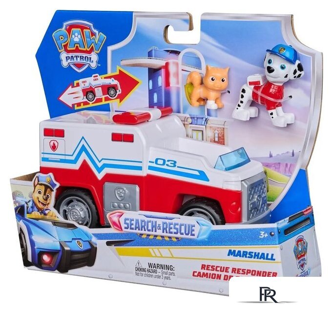 Игровой набор PAW Patrol Поисковый отряд машинка с фигуркой Маршалл 70809 - Изображение №6 — Интернет-магазин ПроЗаказ