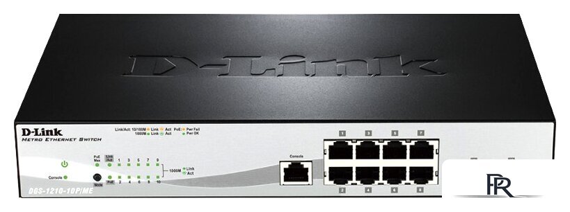 Управляемый коммутатор 2-го уровня D-Link DGS-1210-10P/ME/A1A - Изображение №1 — Интернет-магазин ПроЗаказ