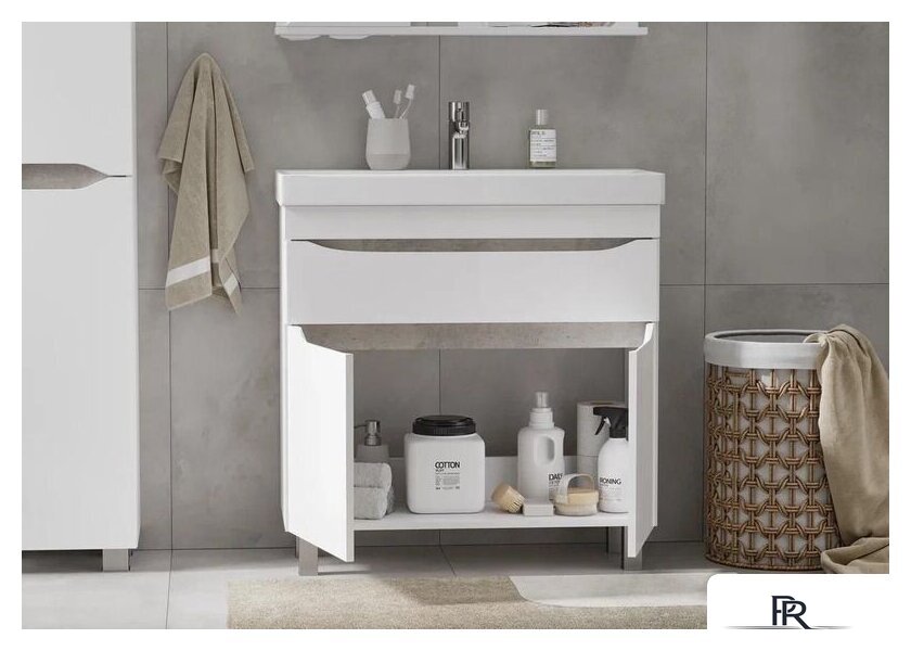  Volna Тумба под умывальник Lake 80.2D.1Y - Изображение №4 — Интернет-магазин ПроЗаказ