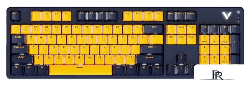 Клавиатура Rapoo V500 Pro Multimode 2024 (темно-синий/желтый) - Изображение №1 — Интернет-магазин ПроЗаказ