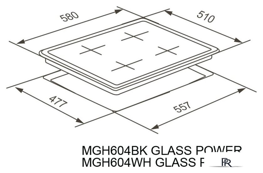 Варочная панель Meferi MGH604BK Glass Power - Изображение №19 — Интернет-магазин ПроЗаказ