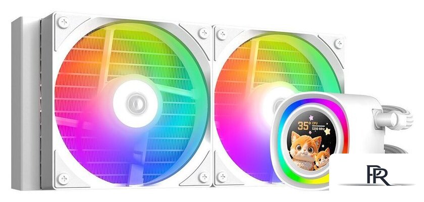 Система жидкостного охлаждения для процессора ID-Cooling FX240 LCD White - Изображение №1 — Интернет-магазин ПроЗаказ