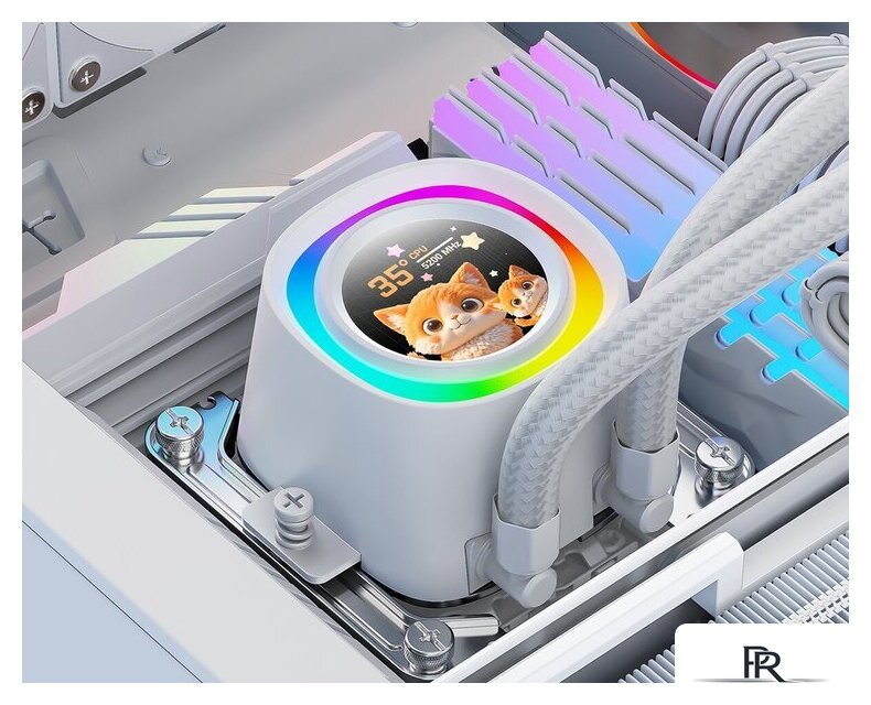 Система жидкостного охлаждения для процессора ID-Cooling FX240 LCD White - Изображение №14 — Интернет-магазин ПроЗаказ