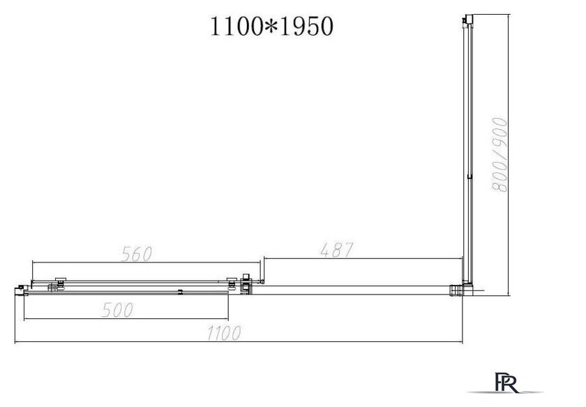 Душевой уголок Vincea Slim-N VSR-4SN8011CLGM - Изображение №6 — Интернет-магазин ПроЗаказ