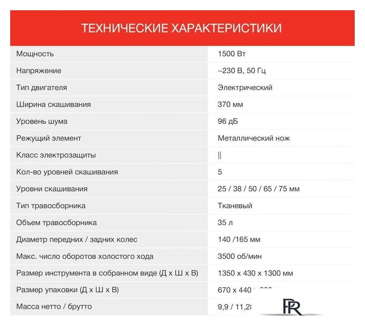 Газонокосилка StarWind ELM-1500 - Изображение №7 — Интернет-магазин ПроЗаказ