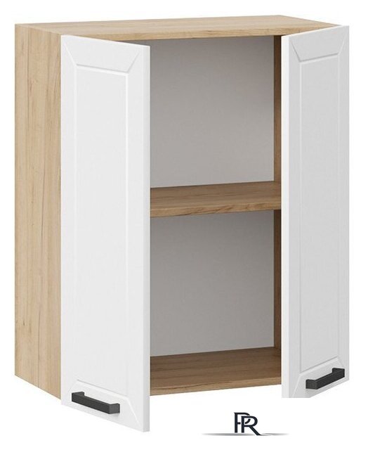 Шкаф навесной Трия Лорас 1В6 (дуб крафт золотой/холст белый) - Изображение №2 — Интернет-магазин ПроЗаказ