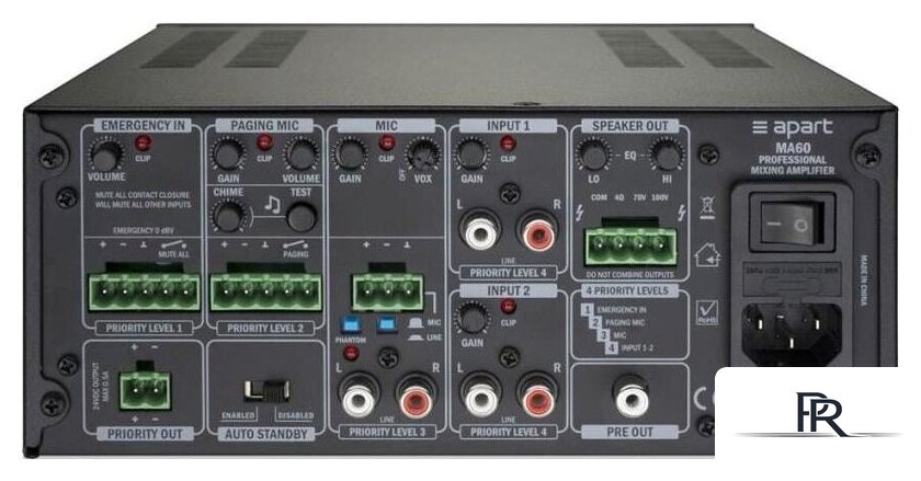 Трансляционный усилитель Apart Audio MA60 - Изображение №2 — Интернет-магазин ПроЗаказ