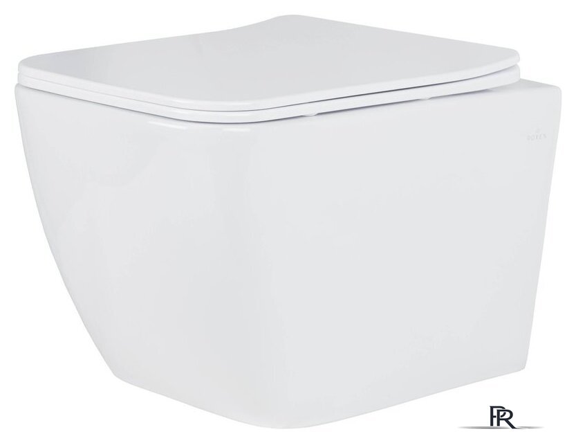 Унитаз подвесной Roxen Cube bidet в комплекте с инсталляцией StounFix Dual Fresh 6 в 1 968472 (кнопка: брашированное золото) - Изображение №5 — Интернет-магазин ПроЗаказ